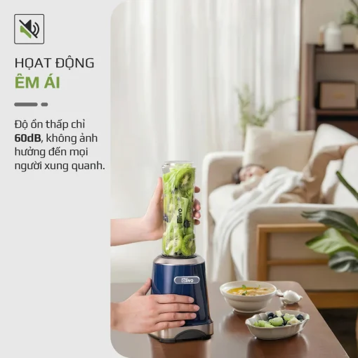 Máy Xay Sinh Tố OLIVO MB300 – 2 Cốc Linh Hoạt, Xay Đá Bào, Sinh Tố, Smoothie – Dung Tích 600ML - Hình ảnh 13