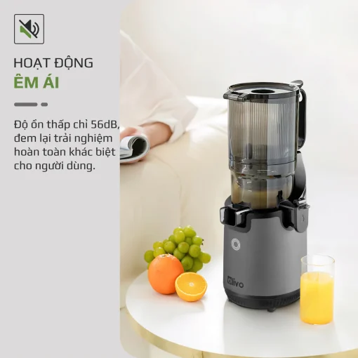 Máy Ép Chậm OLIVO SJ196 Titanium – Ép Trái Cây Nguyên Quả, Động Cơ AC Êm Ái, Cao Cấp - Hình ảnh 14