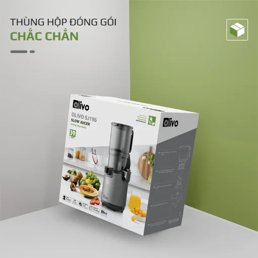 Máy Ép Chậm OLIVO SJ196 Titanium – Ép Trái Cây Nguyên Quả, Động Cơ AC Êm Ái, Cao Cấp - Hình ảnh 26