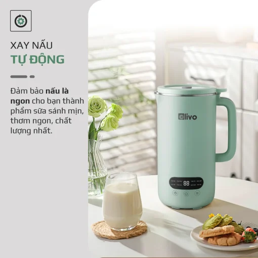Máy Xay Nấu Đa Năng OLIVO CB1000 – Dung Tích 1L, Nắp INOX Kính Cường Lực, 9 Chế Độ, Chống Trào Tuyệt Đối - Hình ảnh 11