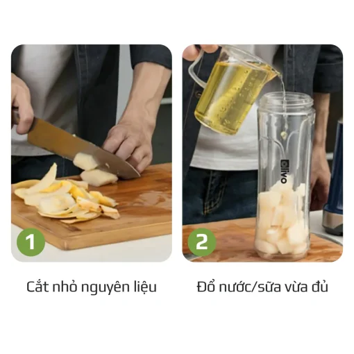Máy Xay Sinh Tố OLIVO MB300 – 2 Cốc Linh Hoạt, Xay Đá Bào, Sinh Tố, Smoothie – Dung Tích 600ML - Hình ảnh 9