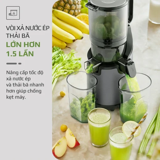 Máy Ép Chậm OLIVO SJ196 Titanium – Ép Trái Cây Nguyên Quả, Động Cơ AC Êm Ái, Cao Cấp - Hình ảnh 10
