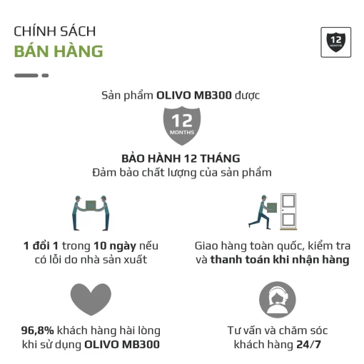 Máy Xay Sinh Tố OLIVO MB300 – 2 Cốc Linh Hoạt, Xay Đá Bào, Sinh Tố, Smoothie – Dung Tích 600ML - Hình ảnh 21
