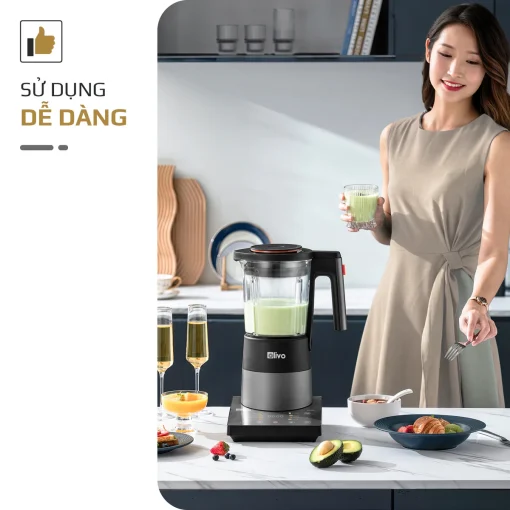Máy Xay Nấu Đa Năng OLIVO X24 PRO – Đa Chức Năng, Chống Trào Tuyệt Đối, Mâm Nhiệt Gốm Chống Dính - Hình ảnh 15