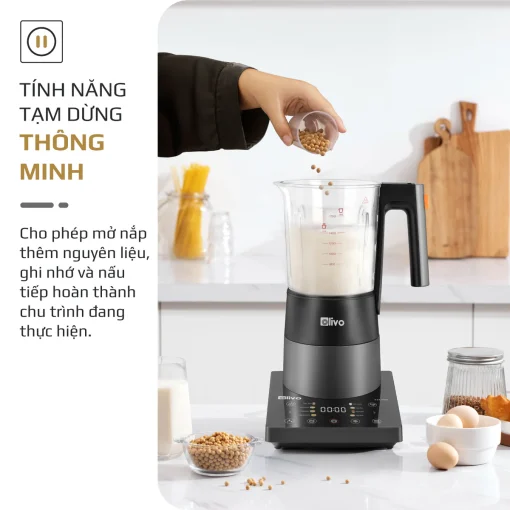 Máy Xay Nấu Đa Năng OLIVO X24 PRO – Đa Chức Năng, Chống Trào Tuyệt Đối, Mâm Nhiệt Gốm Chống Dính - Hình ảnh 17