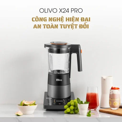 Máy Xay Nấu Đa Năng OLIVO X24 PRO – Đa Chức Năng, Chống Trào Tuyệt Đối, Mâm Nhiệt Gốm Chống Dính - Hình ảnh 20
