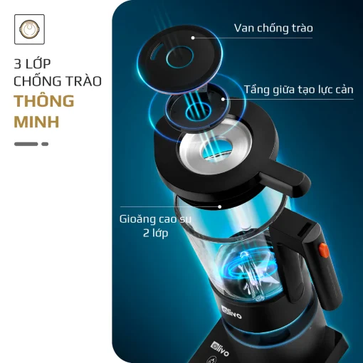 Máy Xay Nấu Đa Năng OLIVO X24 PRO – Đa Chức Năng, Chống Trào Tuyệt Đối, Mâm Nhiệt Gốm Chống Dính - Hình ảnh 21