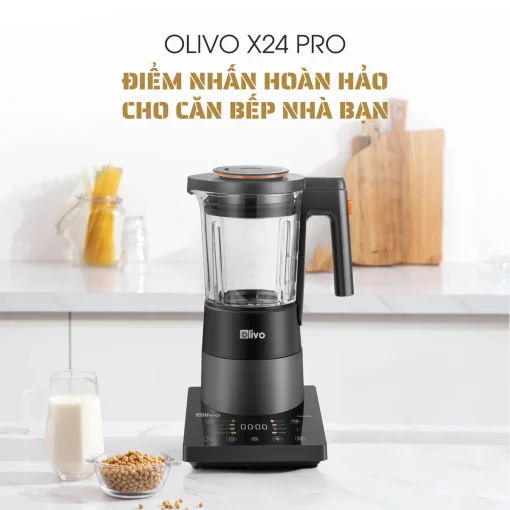 Máy Xay Nấu Đa Năng OLIVO X24 PRO – Đa Chức Năng, Chống Trào Tuyệt Đối, Mâm Nhiệt Gốm Chống Dính - Hình ảnh 28