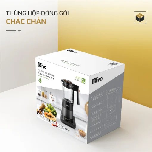 Máy Xay Nấu Đa Năng OLIVO X24 PRO – Đa Chức Năng, Chống Trào Tuyệt Đối, Mâm Nhiệt Gốm Chống Dính - Hình ảnh 36