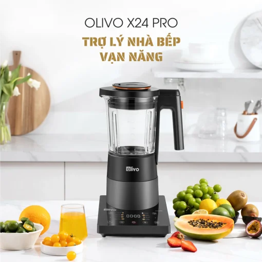 Máy Xay Nấu Đa Năng OLIVO X24 PRO – Đa Chức Năng, Chống Trào Tuyệt Đối, Mâm Nhiệt Gốm Chống Dính - Hình ảnh 10
