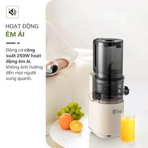 Máy Ép Chậm OLIVO SJ2000 – Khoang Tiếp Lớn, Củ Ép Lưỡi Cắt Thông Minh, Thiết Kế Sang Trọng - Hình ảnh 17