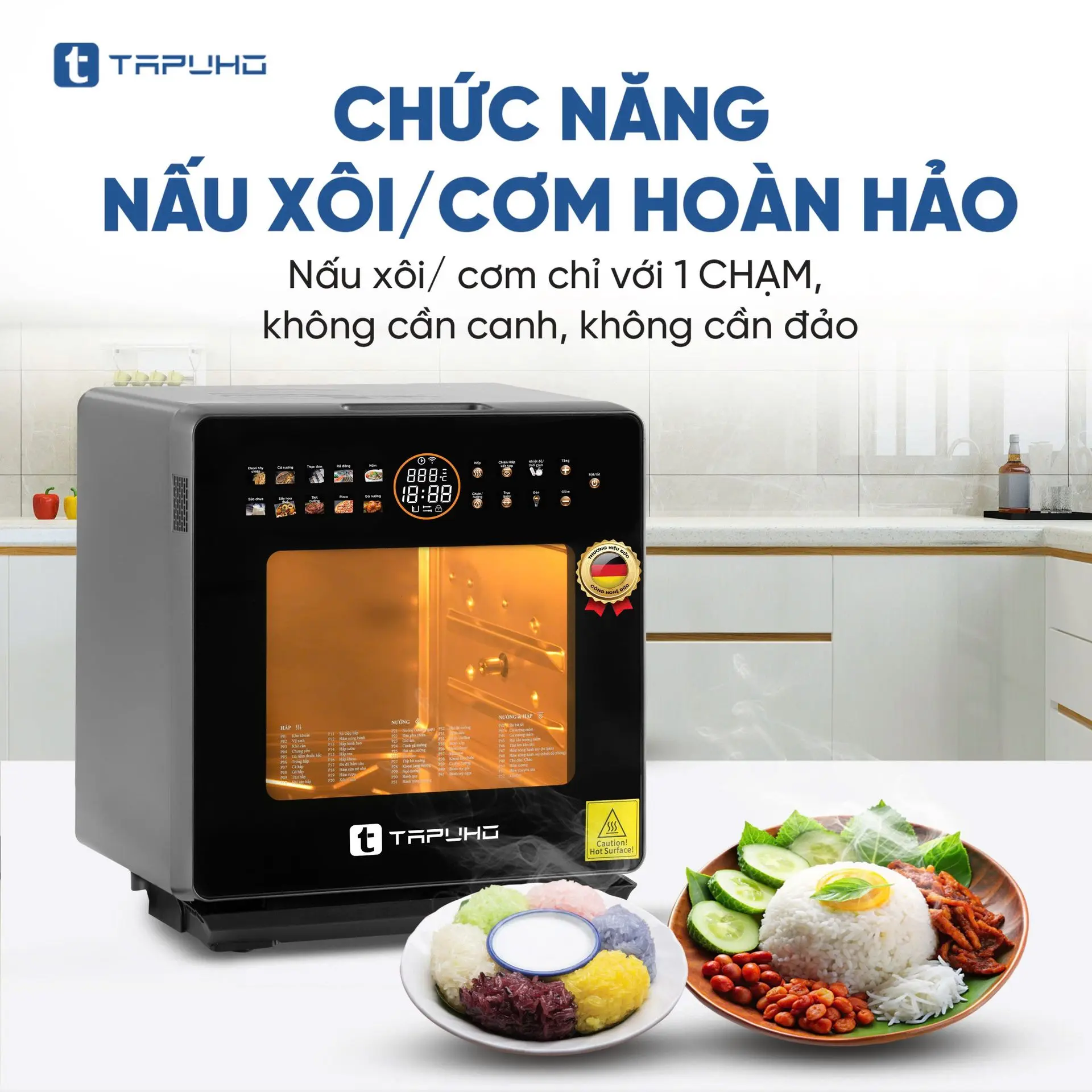 Nồi Chiên Hơi Nước TAPUHO TSF16 COLOR Plus - Ảnh 6