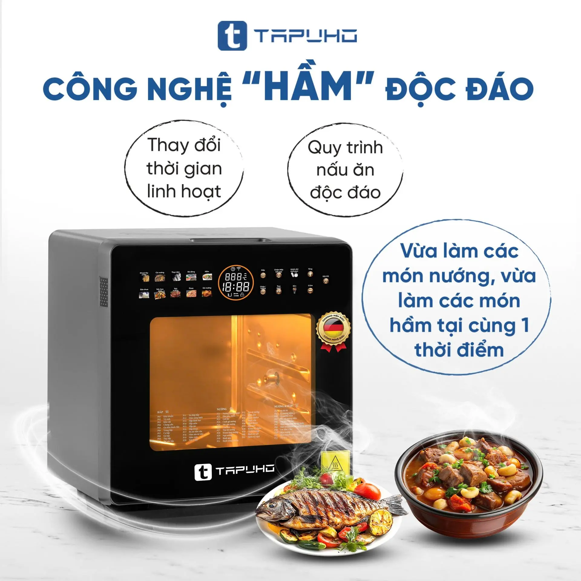 Nồi Chiên Hơi Nước TAPUHO TSF16 COLOR Plus - Ảnh 8