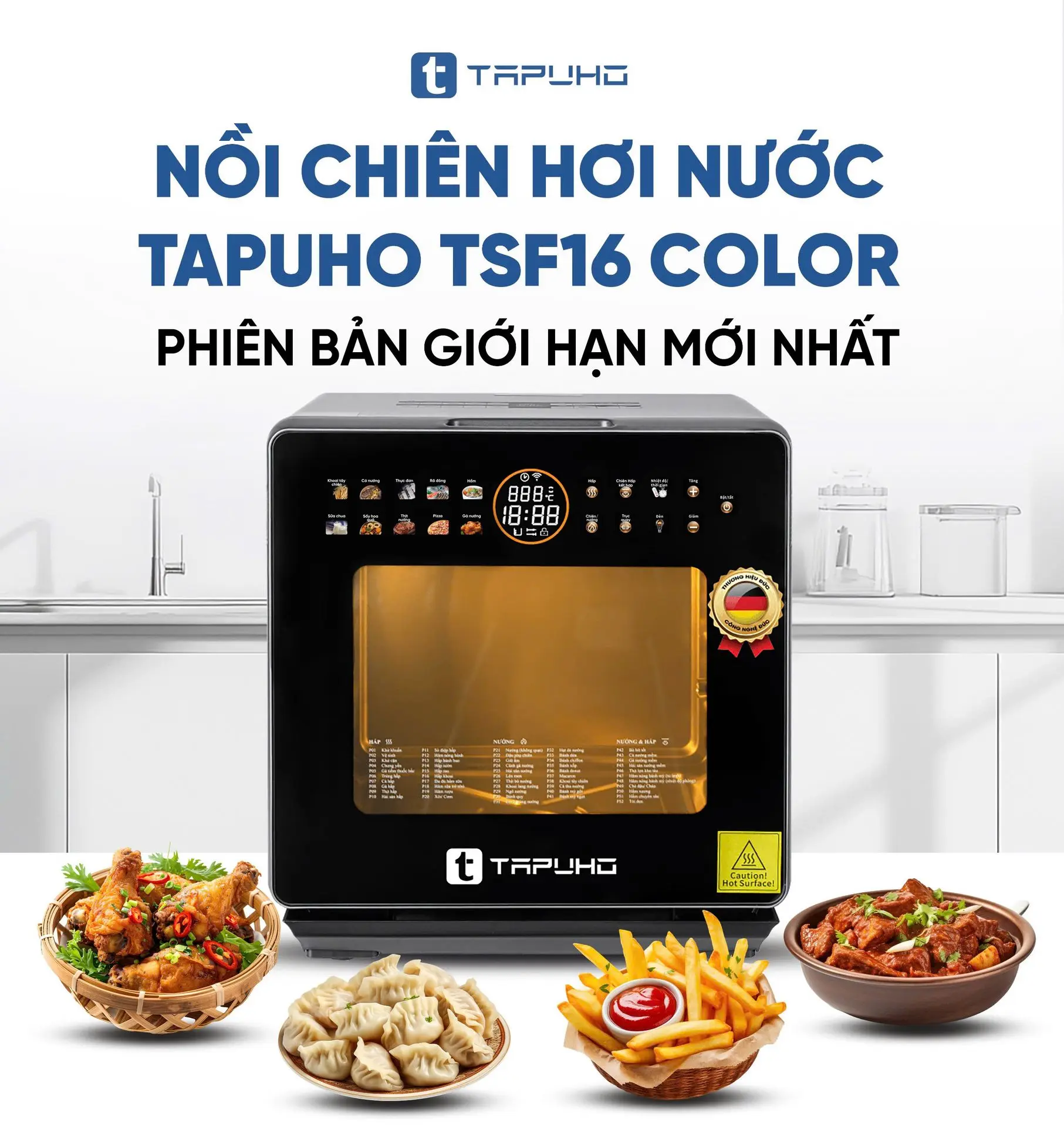 Nồi Chiên Hơi Nước TAPUHO TSF16 COLOR Plus - Ảnh 9