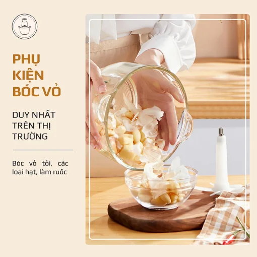 Máy Xay Thịt Đa Năng OLIVO FC21 – Công Suất 500W, Dung Tích 2.1L, Xay Thực Phẩm Nhanh Mạnh, Bền Bỉ - Hình ảnh 7