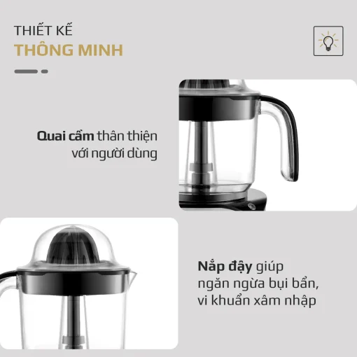 Máy Vắt Cam OLIVO CJ12 - Dung tích lớn 1.2L-40W, Vắt Kiệt Nước - Hình ảnh 13