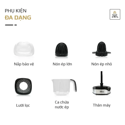 Máy Vắt Cam OLIVO CJ12 - Dung tích lớn 1.2L-40W, Vắt Kiệt Nước - Hình ảnh 15