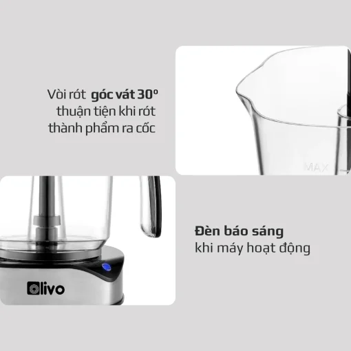 Máy Vắt Cam OLIVO CJ12 - Dung tích lớn 1.2L-40W, Vắt Kiệt Nước - Hình ảnh 14