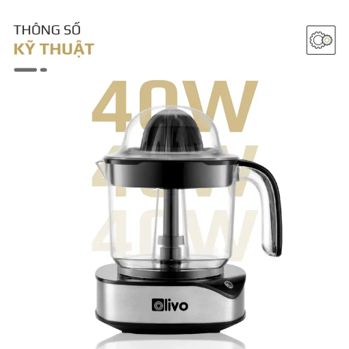 Máy Vắt Cam OLIVO CJ12 - Dung tích lớn 1.2L-40W, Vắt Kiệt Nước - Hình ảnh 16