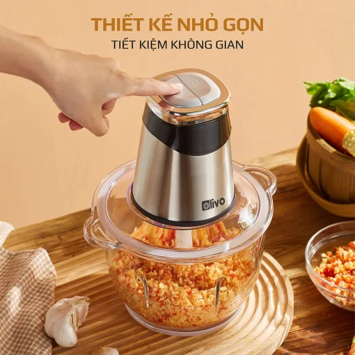 Máy Xay Thịt Đa Năng OLIVO FC21 – Công Suất 500W, Dung Tích 2.1L, Xay Thực Phẩm Nhanh Mạnh, Bền Bỉ - Hình ảnh 17