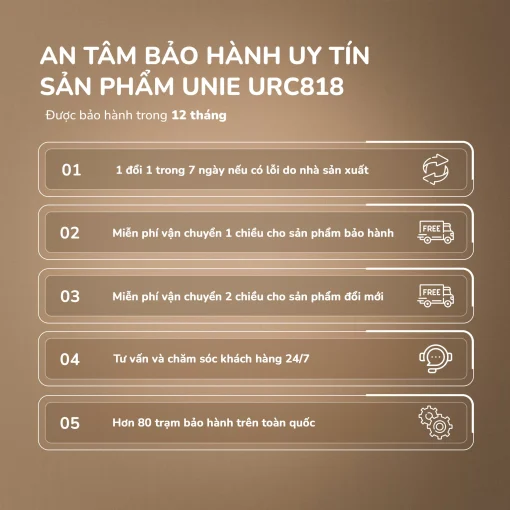 Nồi cơm điện lòng gốm cao cấp UNIE URC818, dung tích 1,8L - Hình ảnh 16