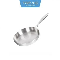 Chảo inox cao cấp 3 lớp liền khối 26cm TAPUHO TP8789 sử dụng mọi loại bếp chống dính tự nhiên