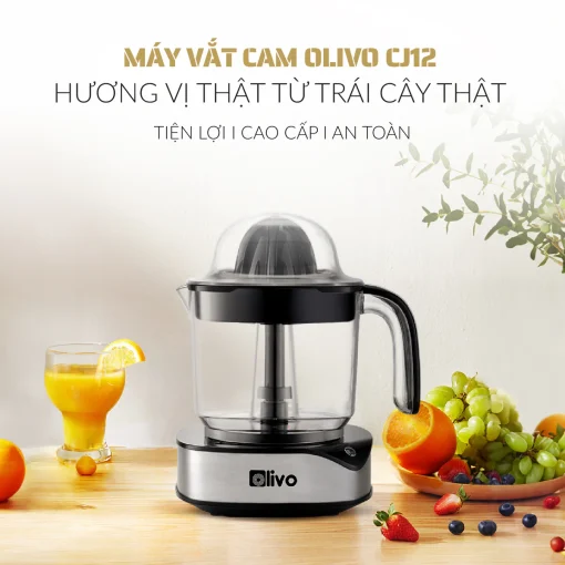 Máy Vắt Cam OLIVO CJ12 - Dung tích lớn 1.2L-40W, Vắt Kiệt Nước - Hình ảnh 2