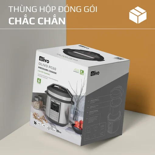Nồi Áp Suất Điện Đa Năng OLIVO PC60 - 16 Chức Năng - Dung Tích 6L - Hình ảnh 19