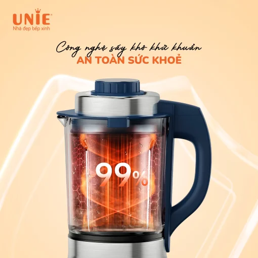 Máy làm sữa hạt UNIE VX dung tích 1.75L, 14 chức năng nấu - Hình ảnh 3
