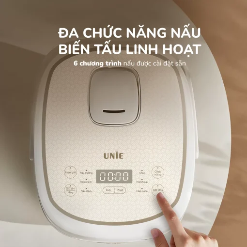 Nồi cơm điện lòng gốm cao cấp UNIE URC818, dung tích 1,8L - Hình ảnh 12