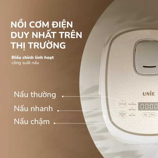 Nồi cơm điện lòng gốm cao cấp UNIE URC818, dung tích 1,8L - Hình ảnh 11