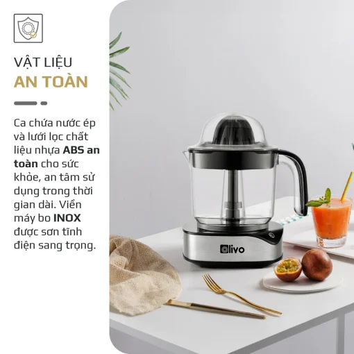 Máy Vắt Cam OLIVO CJ12 - Dung tích lớn 1.2L-40W, Vắt Kiệt Nước - Hình ảnh 9