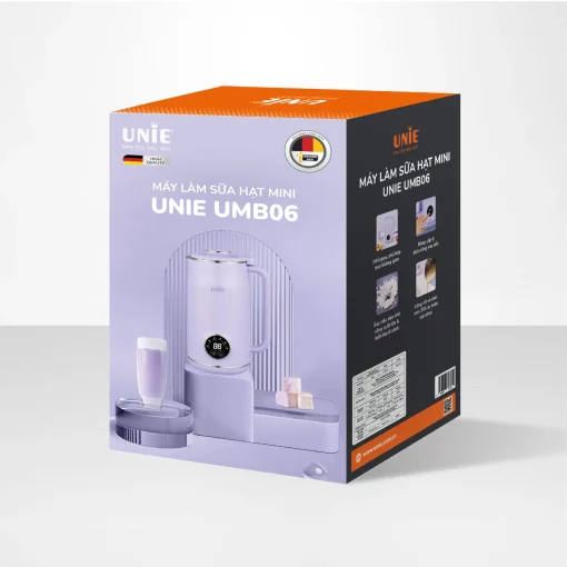 Máy làm sữa hạt UNIE UMB06, 6 chức năng xay nấu, chất liệu inox 304-600ml - Hình ảnh 9