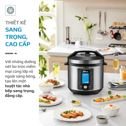 Nồi Áp Suất Điện Đa Năng OLIVO PC680 - Màn Hình OLED, Đa Chức Năng 16 Chế Độ-6L - Hình ảnh 19