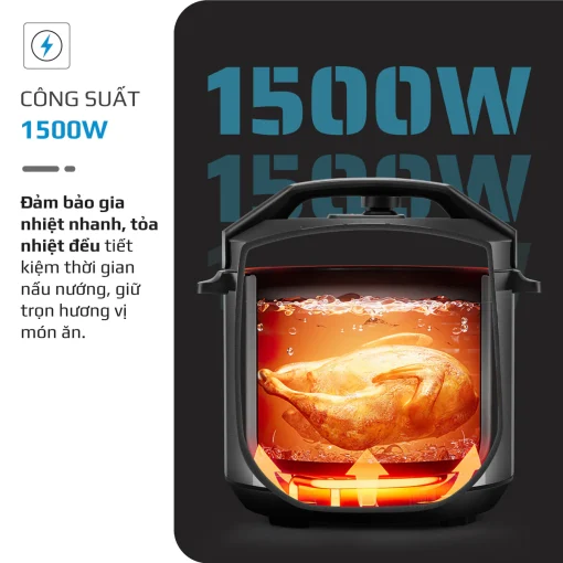 Nồi Áp Suất Điện Đa Năng OLIVO PC680 - Màn Hình OLED, Đa Chức Năng 16 Chế Độ-6L - Hình ảnh 20