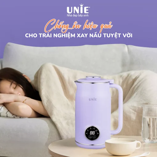 Máy làm sữa hạt UNIE UMB06, 6 chức năng xay nấu, chất liệu inox 304-600ml - Hình ảnh 3