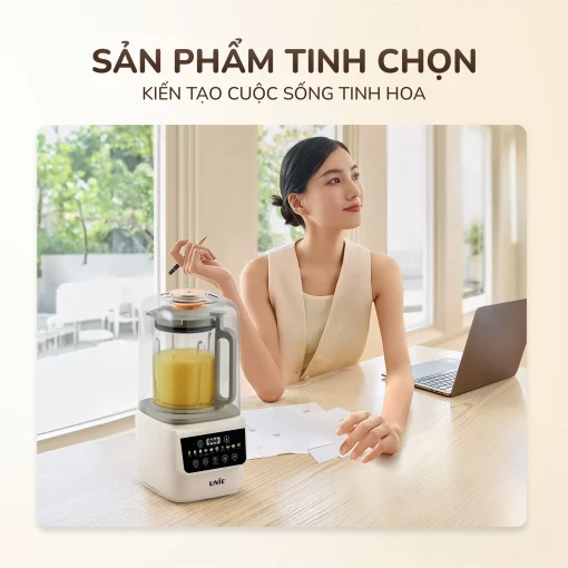 Máy làm sữa hạt UNIE UCB15, giảm ồn 30%, 10 chức năng nấu-1.5L - Hình ảnh 16