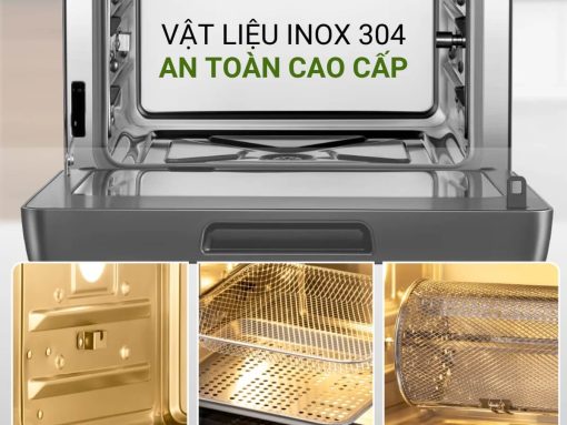 Nồi Chiên Hấp Đa Năng OLIVO SF16 PRO 2025 – Bản Nâng Cấp 70 Chế Độ Cài Sẵn-16L - Hình ảnh 7