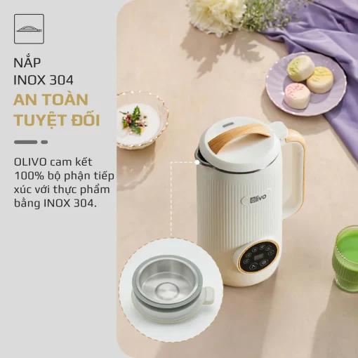 Máy Xay Nấu Đa Năng OLIVO CB400 PRO – Nhỏ Gọn Tiện Mang Theo, Đa Chức Năng, Thiết Kế Cao Cấp - Hình ảnh 4