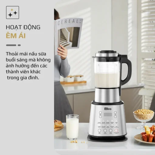 Máy Làm Sữa Hạt OLIVO X20 PLUS – Phiên Bản Nâng Cấp, 3 Chức Năng Nấu Sữa, Tạm Dừng Thông Minh, Chạy Êm - Hình ảnh 13