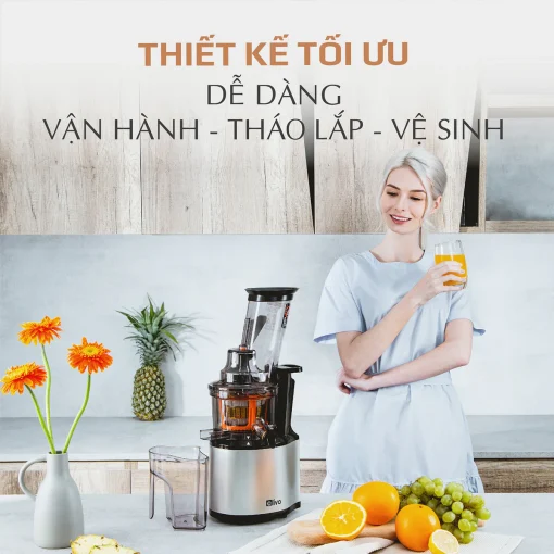 Máy Ép Chậm OLIVO SJ200 – Ép Kiệt Bã 98%, Tốc Độ 39 Vòng/Phút, Dễ Vệ Sinh - Hình ảnh 12