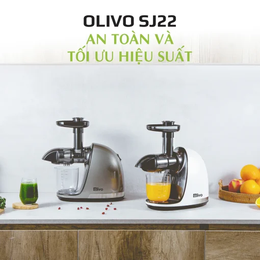 Máy Ép Chậm Trục Ngang OLIVO SJ22 – Ép Rau Không Kẹt, Kiệt Bã, Dễ Vệ Sinh - Hình ảnh 15