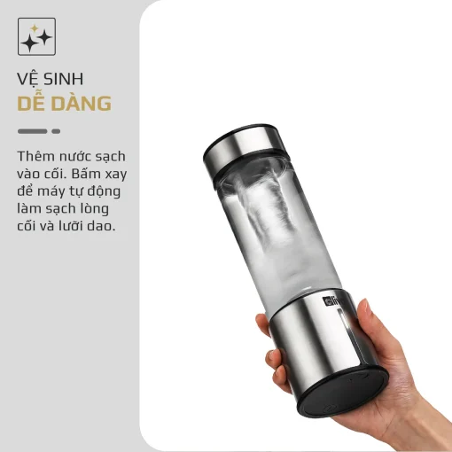 Máy Xay Sinh Tố Cầm Tay OLIVO PB01 – Xay Được Đá, Sạc Pin Không Cần Dây, Nhỏ Gọn, Dung Tích 450ML - Hình ảnh 16