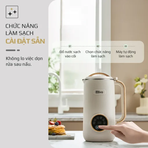 Máy Xay Nấu Đa Năng OLIVO CB400 PRO – Nhỏ Gọn Tiện Mang Theo, Đa Chức Năng, Thiết Kế Cao Cấp - Hình ảnh 15