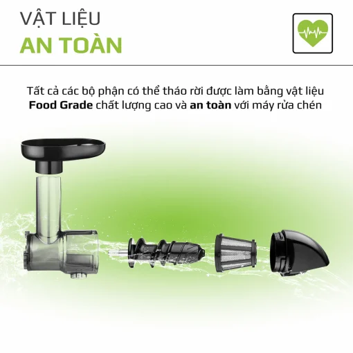 Máy Ép Chậm Trục Ngang OLIVO SJ22 – Ép Rau Không Kẹt, Kiệt Bã, Dễ Vệ Sinh - Hình ảnh 16
