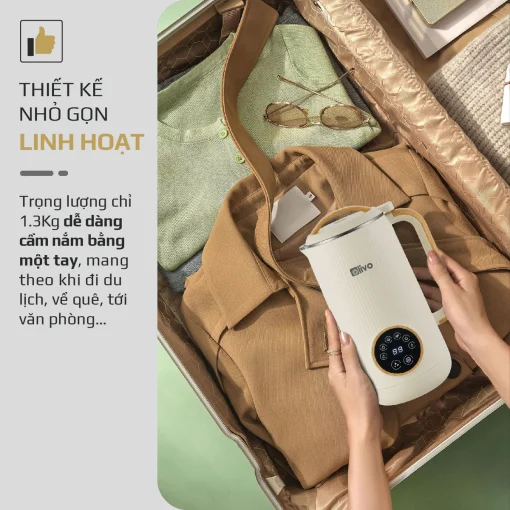 Máy Xay Nấu Đa Năng OLIVO CB400 PRO – Nhỏ Gọn Tiện Mang Theo, Đa Chức Năng, Thiết Kế Cao Cấp - Hình ảnh 16