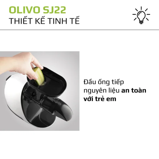 Máy Ép Chậm Trục Ngang OLIVO SJ22 – Ép Rau Không Kẹt, Kiệt Bã, Dễ Vệ Sinh - Hình ảnh 17