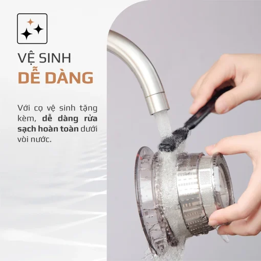 Máy Ép Chậm OLIVO SJ200 – Ép Kiệt Bã 98%, Tốc Độ 39 Vòng/Phút, Dễ Vệ Sinh - Hình ảnh 14