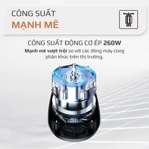 Máy Ép Chậm OLIVO SJ200 – Ép Kiệt Bã 98%, Tốc Độ 39 Vòng/Phút, Dễ Vệ Sinh - Hình ảnh 15