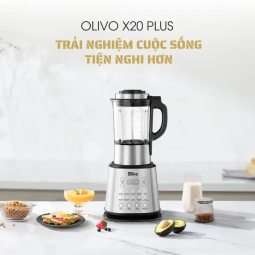 Máy Làm Sữa Hạt OLIVO X20 PLUS – Phiên Bản Nâng Cấp, 3 Chức Năng Nấu Sữa, Tạm Dừng Thông Minh, Chạy Êm - Hình ảnh 21